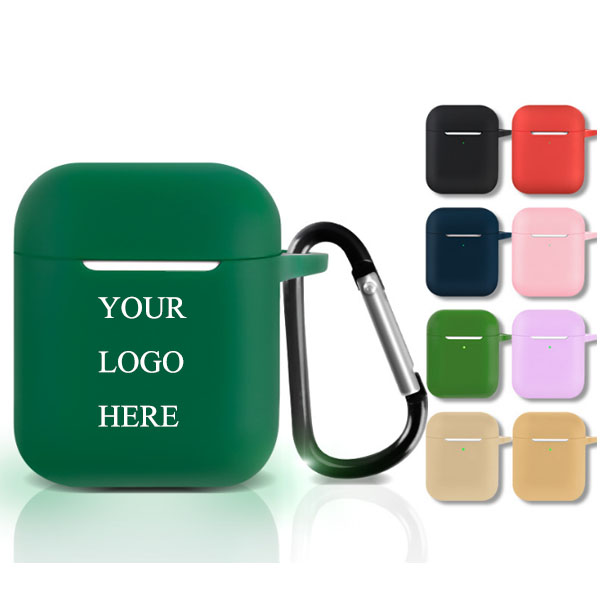 Ultra-Thin Silicone Wireless Earphones Case With Carabiner 3