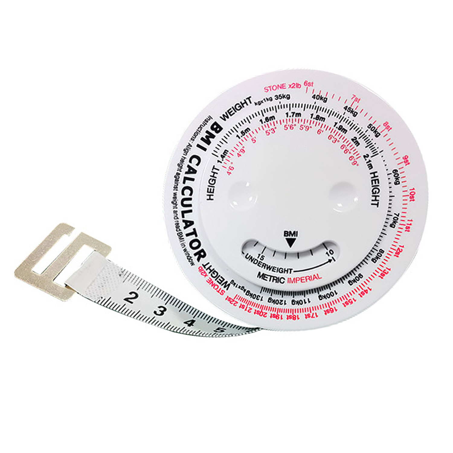Retractable Plastic BMI Health Tape Measure 8