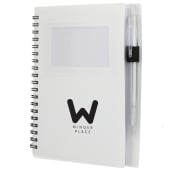 FSC® Recycled 5" x 7" Star Spiral Notebook with Pe 141