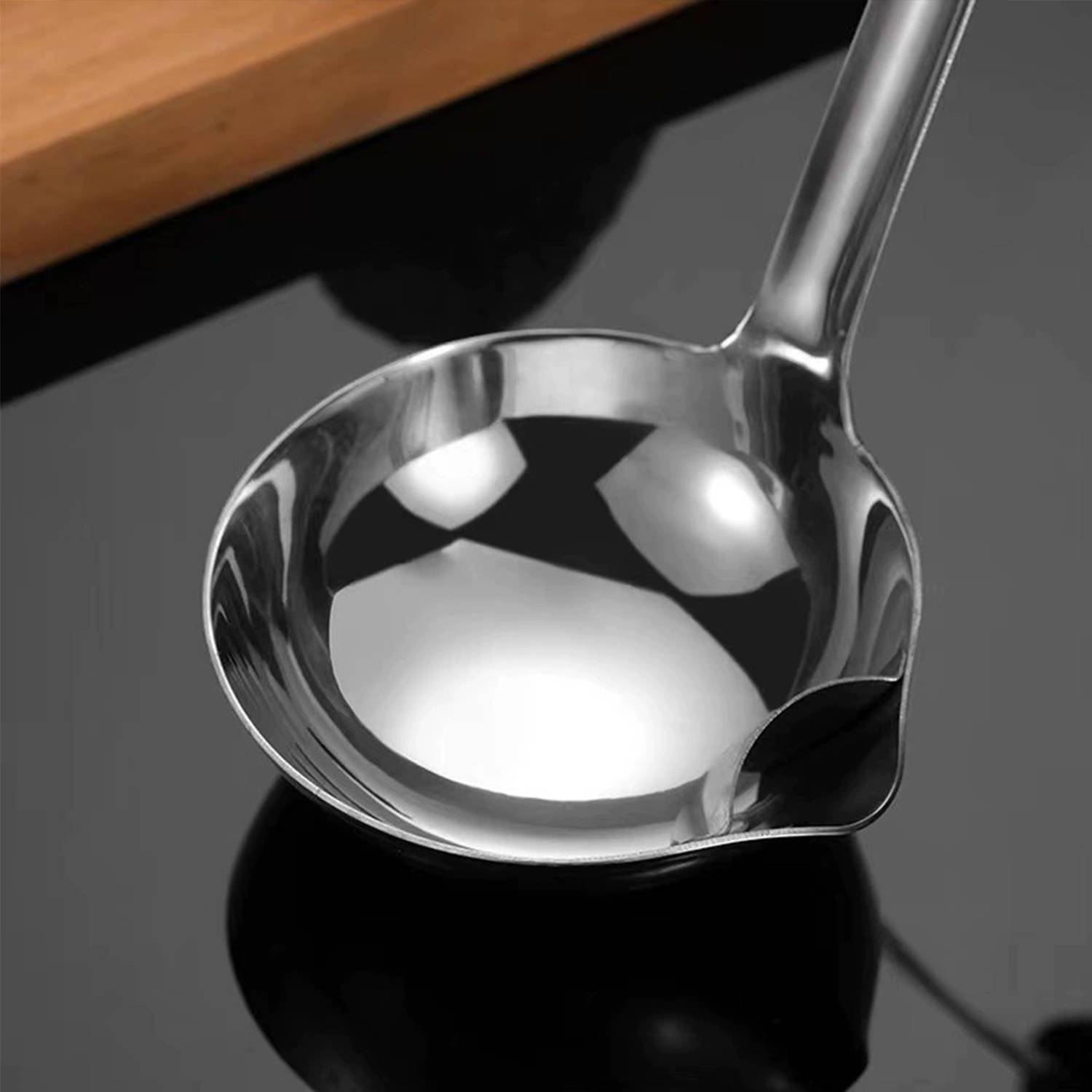 Stainless Steel Oil Separator Soup Ladle 2
