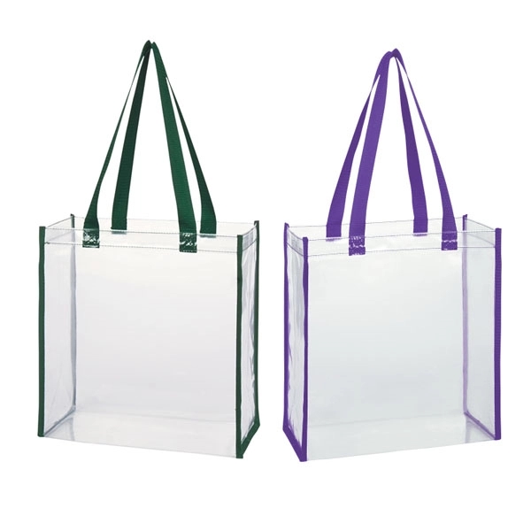 Clear Vinyl Stadium Compliant Tote Bag 4