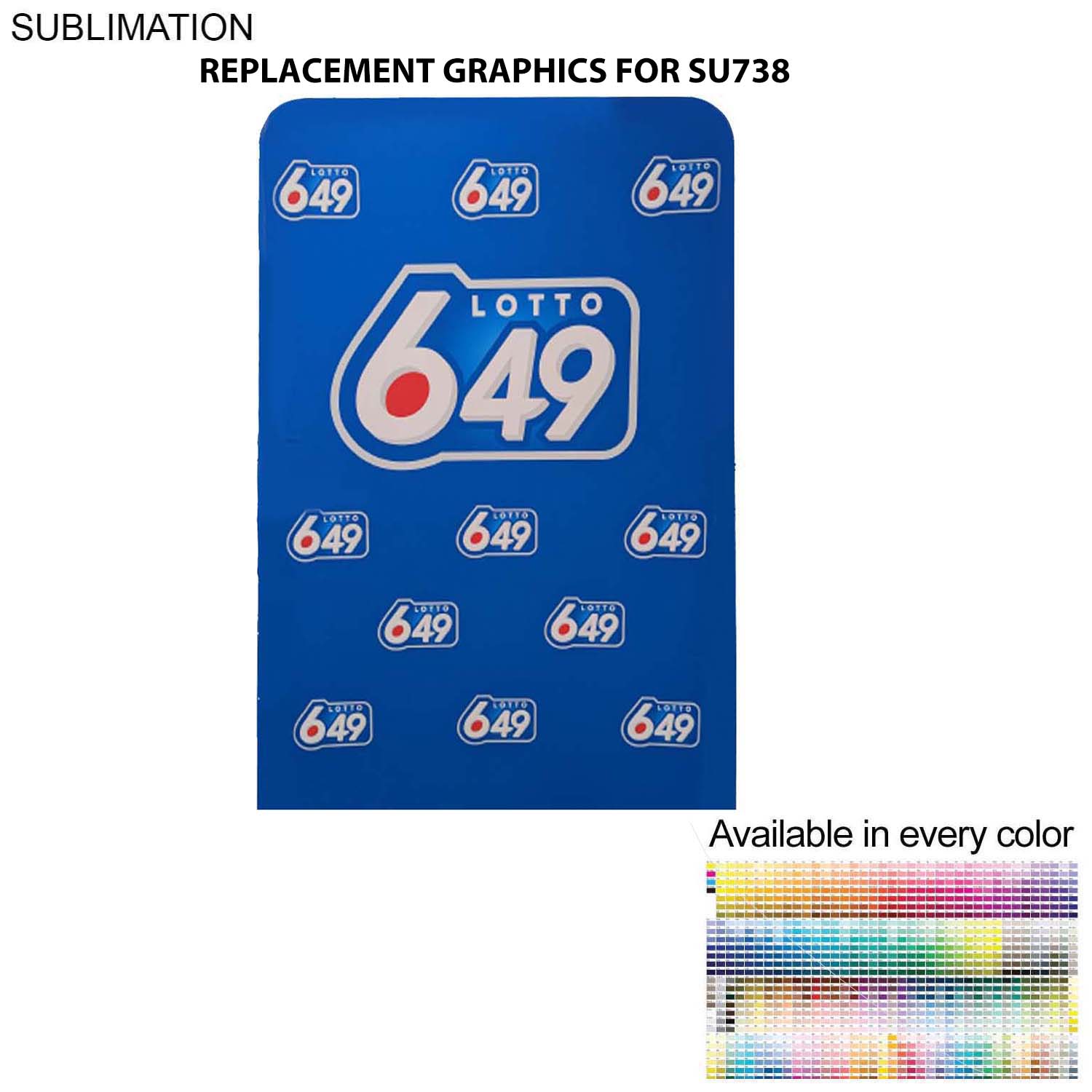 Replacement Graphics Double Sided 5'W x 90"H EuroFit Tension Fabric Slip on cover, NO SETUP 6
