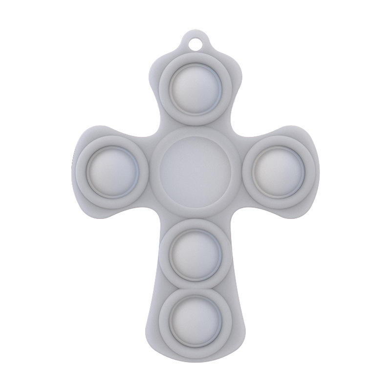 Cross Protective Sleeve Cover w/ Fidget Push Pop Bubble and Carabiner 3