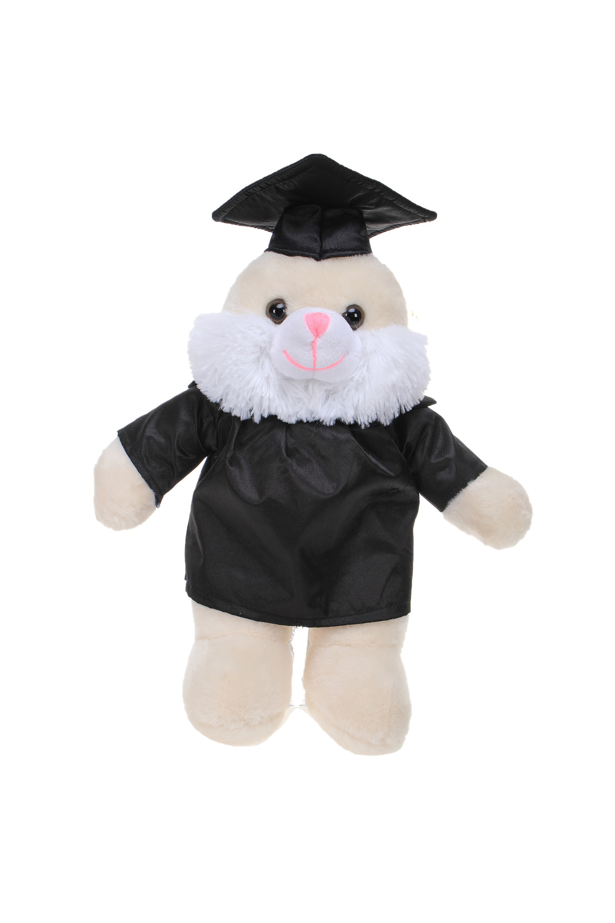 Soft Plush Bunny with Graduation Cap and Gown