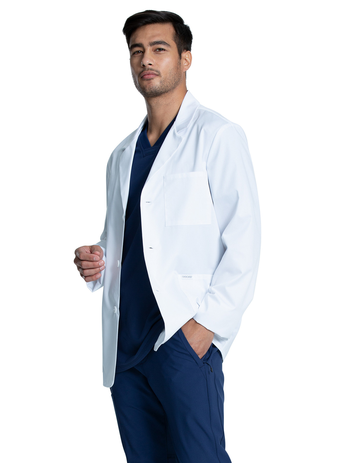 Cherokee - Project Lab - Men's Three-Pocket 30" Consultation Lab Coat 2