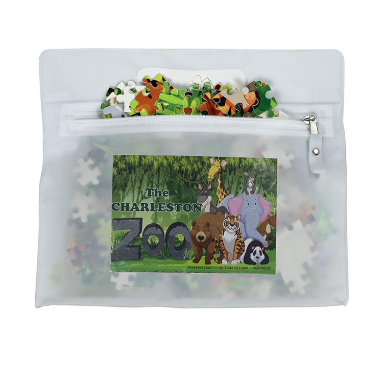 "QUINCY" 500 Piece Full Color Custom Jigsaw Puzzle In Deluxe Vinyl Storage Pack 2