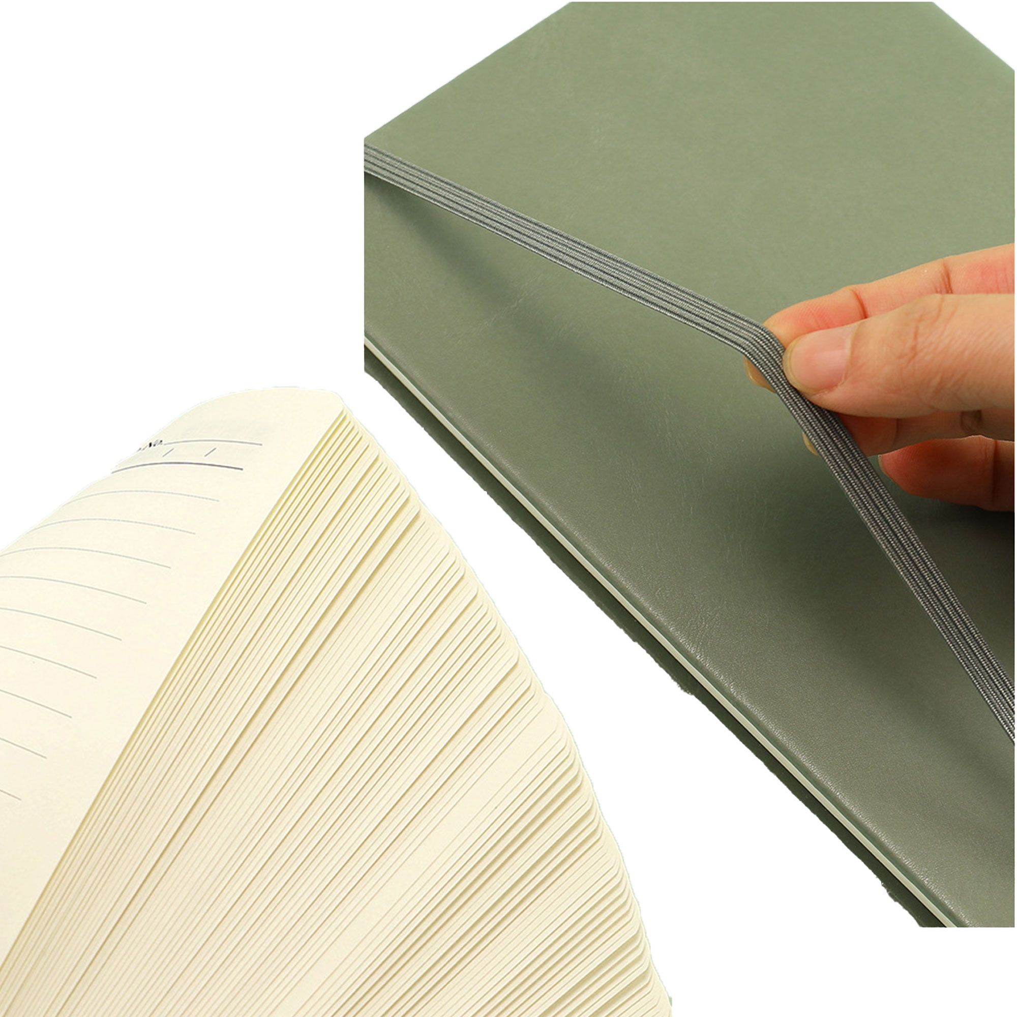 Banded Notebook With Custom Logo Space 1