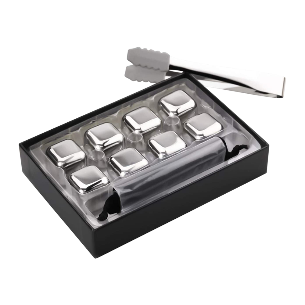 Stainless Steel Ice Cubes (Set of 8) 2