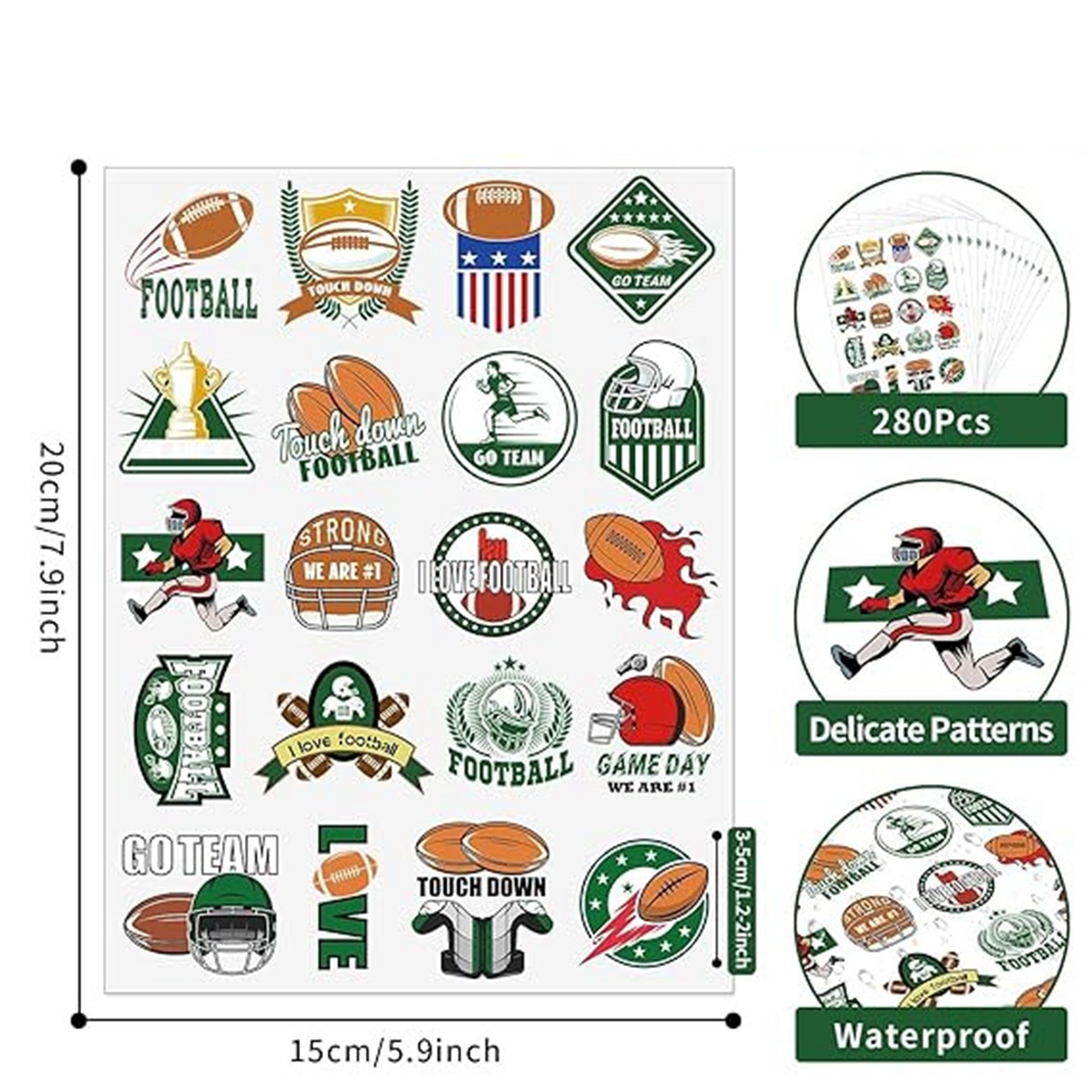 Football Body Stickers 2