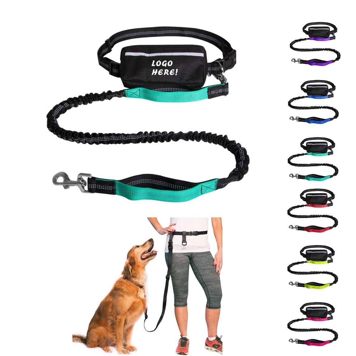 Hands-free Dog Leash Sports Fanny Pack / Waist Bag 3