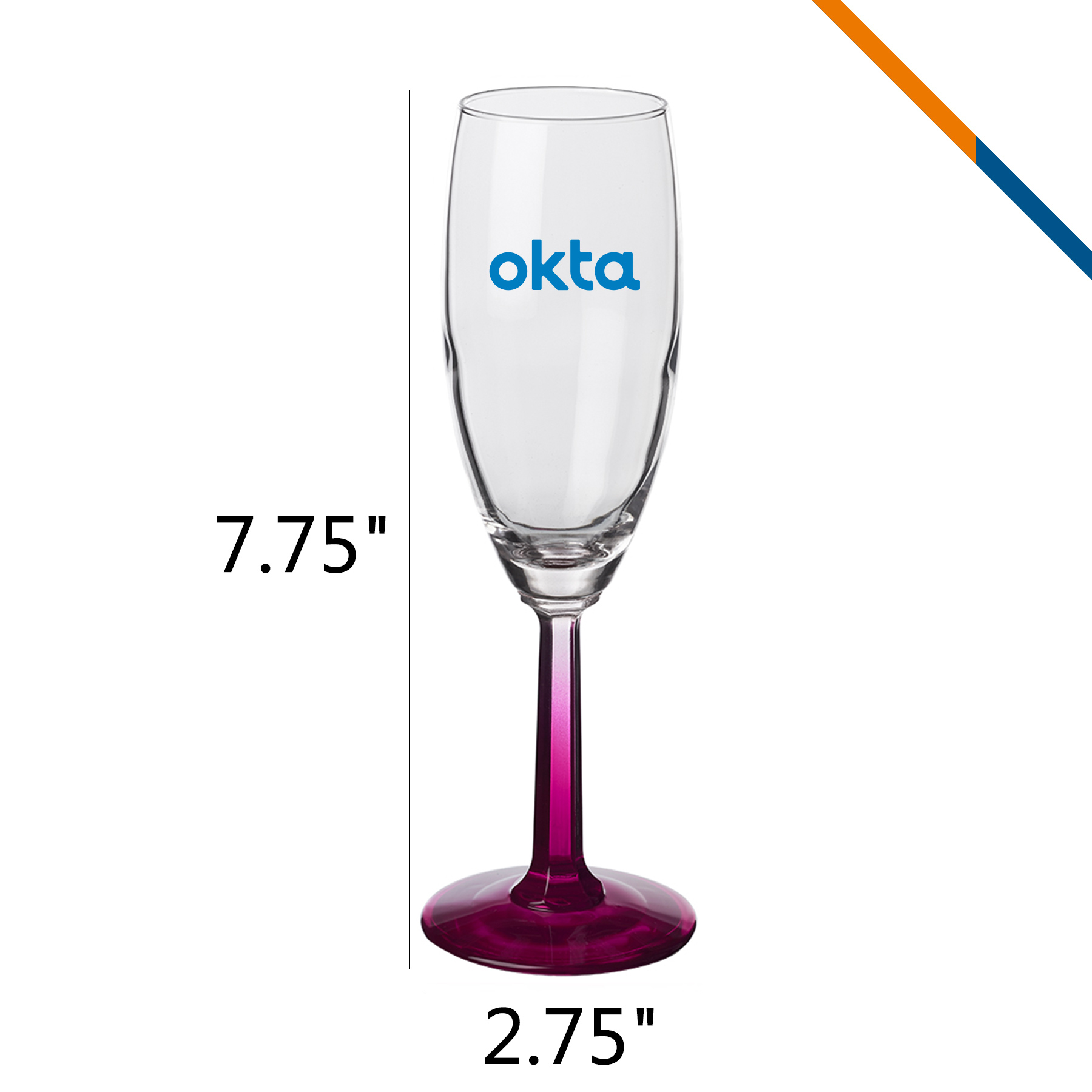 Libbey Salo Champagne Flutes - 6 OZ. 8
