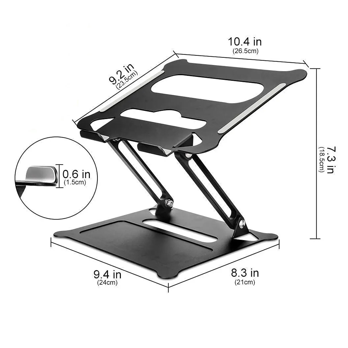 Adjustable Portable Laptop Riser Stand for Desk 3