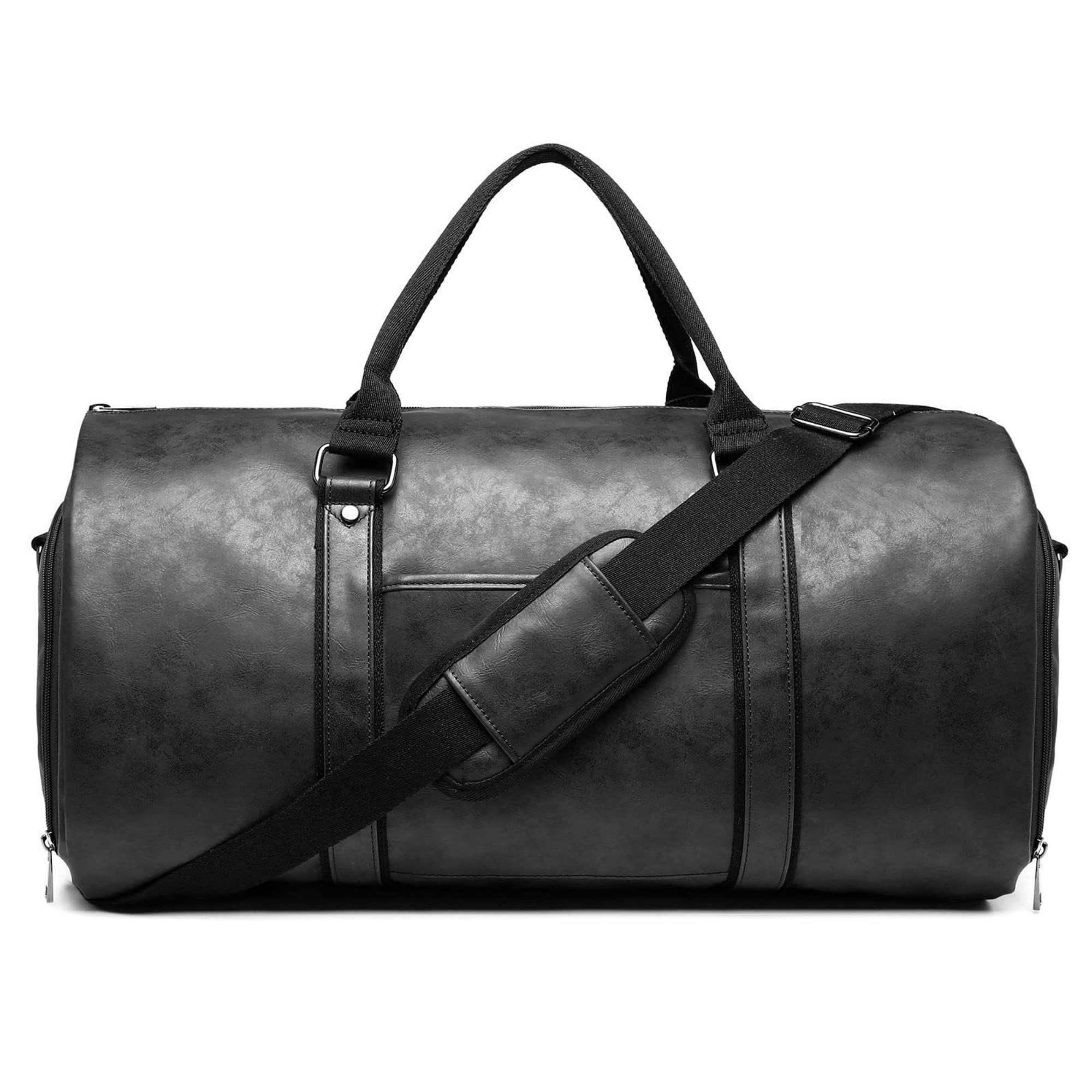 Leather Garment Duffel Bag 5