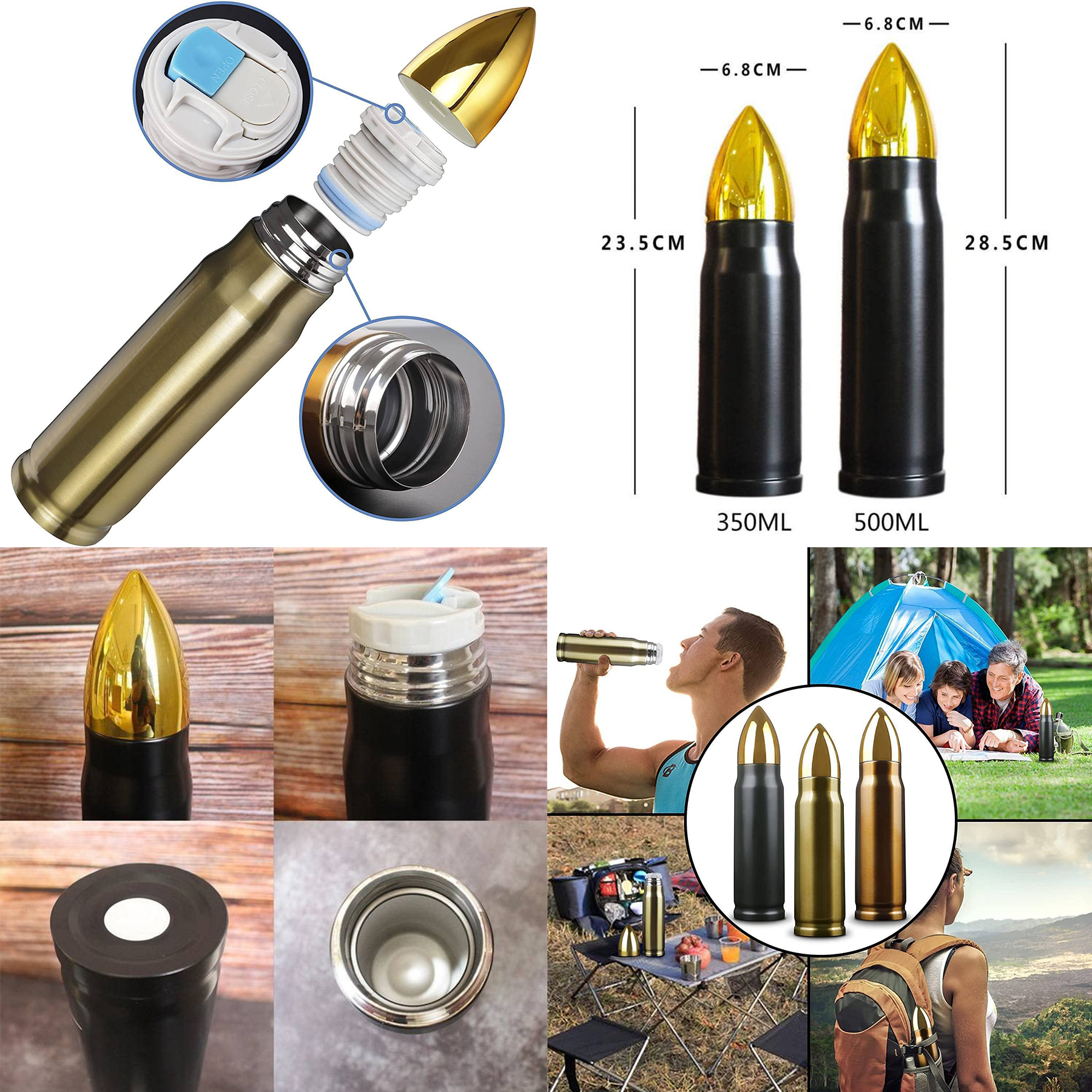 Insulated Bullet Water Bottle 2