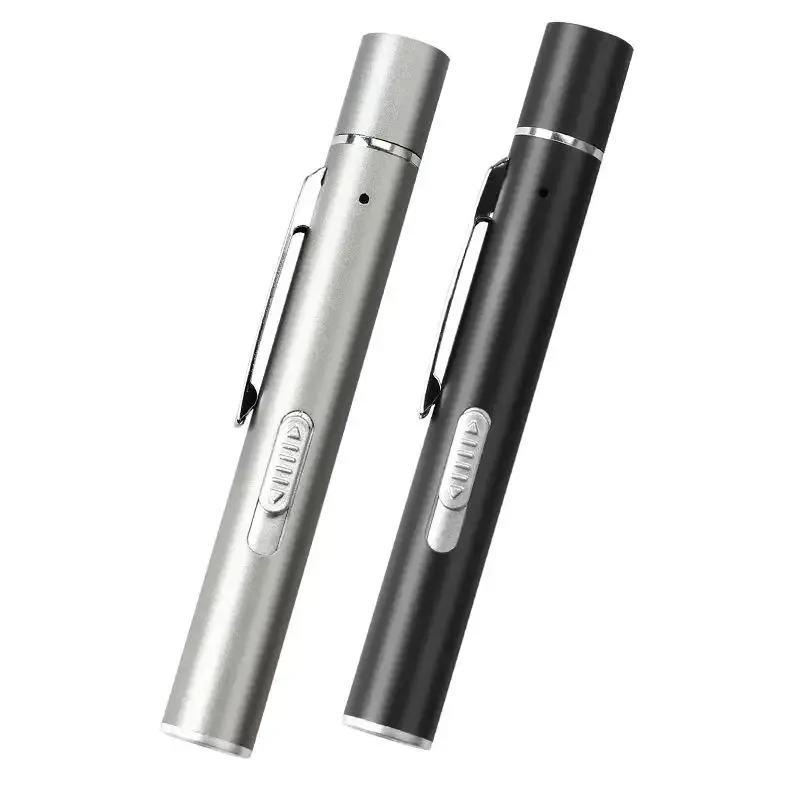 3in1 USB Rechargeable Mini LED Flashlight Pen 3