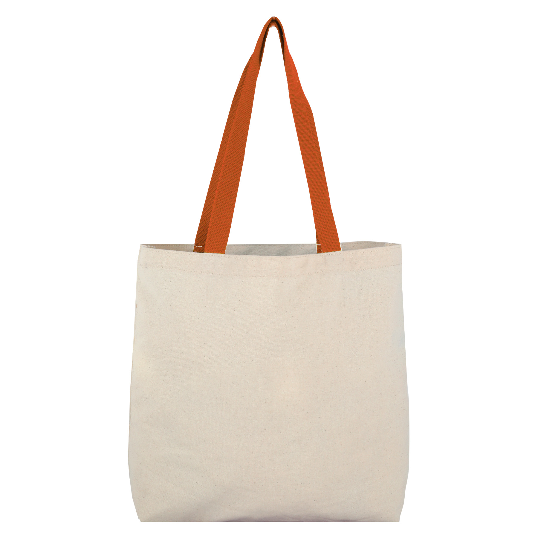 8 Oz Cotton Tote Bag with Contrast Color Web Handles 3