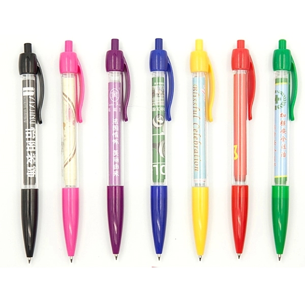 Retractable Plastic Banner Ballpoint Pen 5