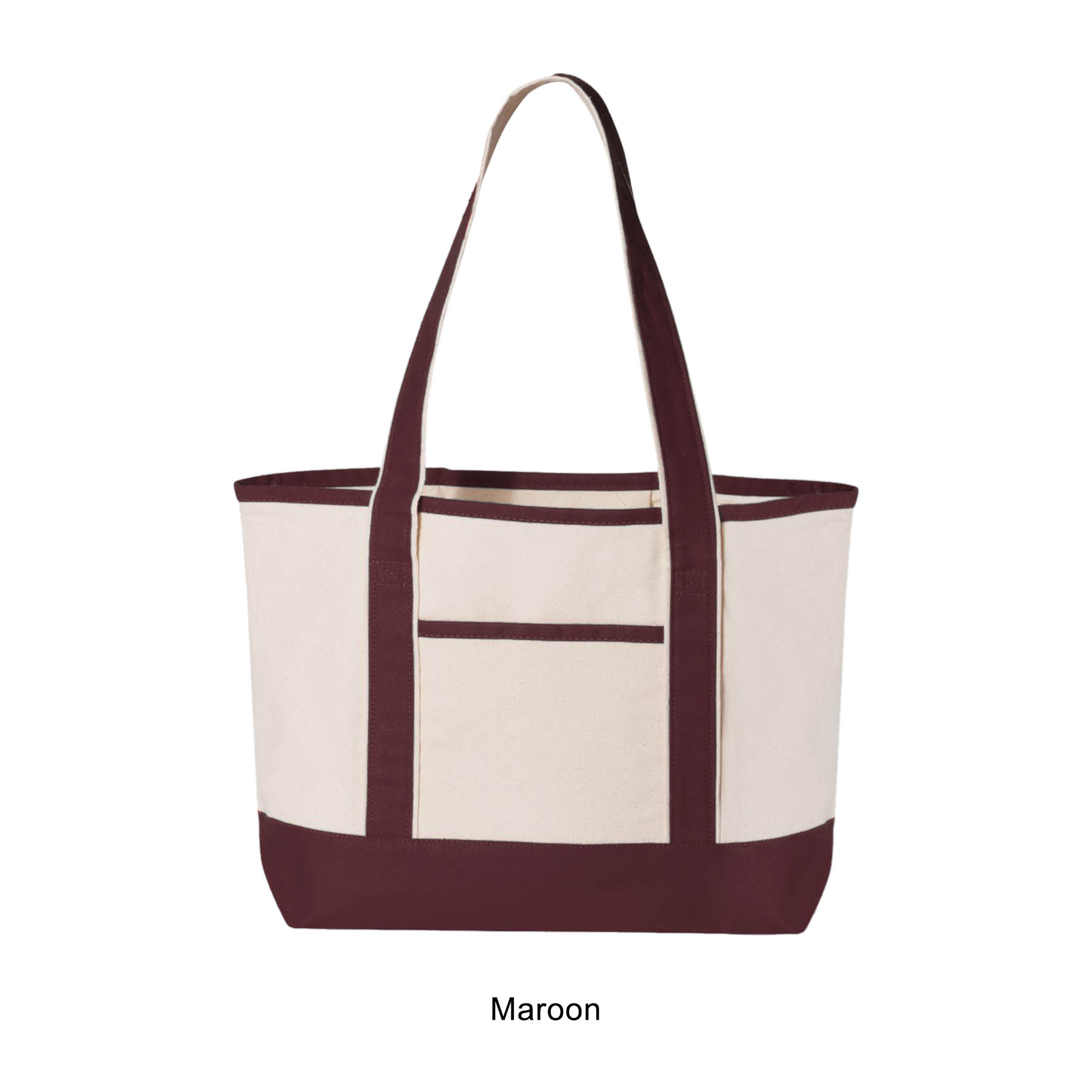 12 oz. Small Heavy Canvas Deluxe Pocket Tote Bag_R116BT 11