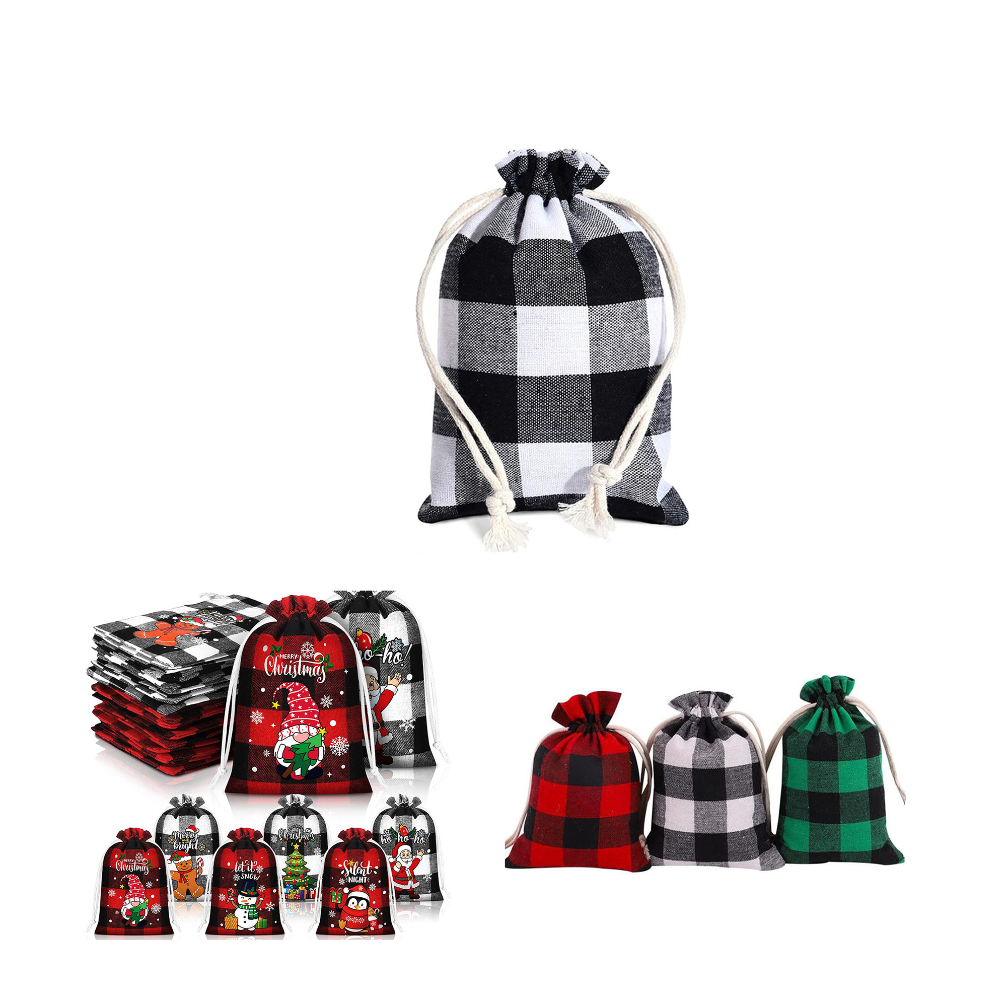 Christmas Drawstring Candy Bag 2