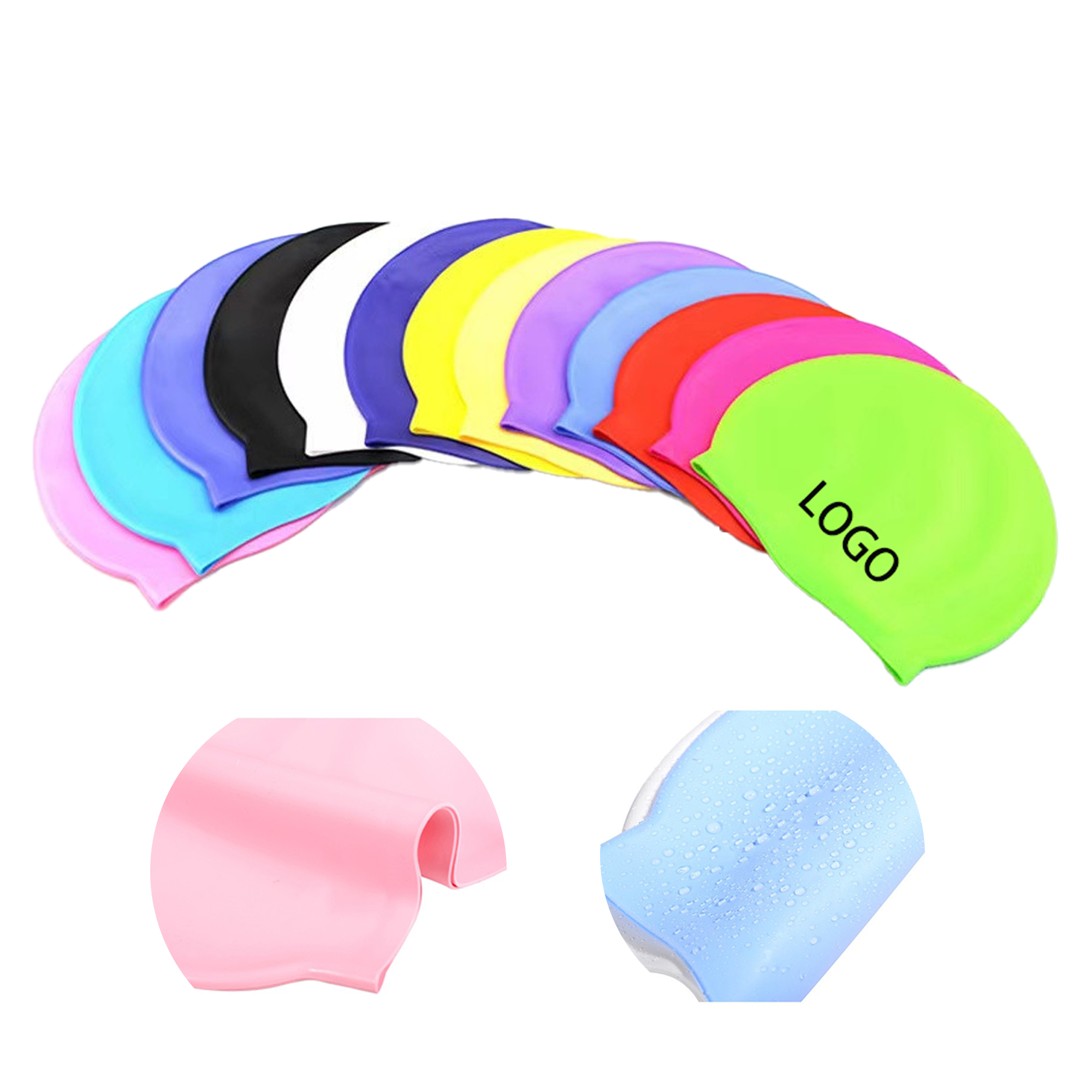 Adult Silicone Swimming Cap 2