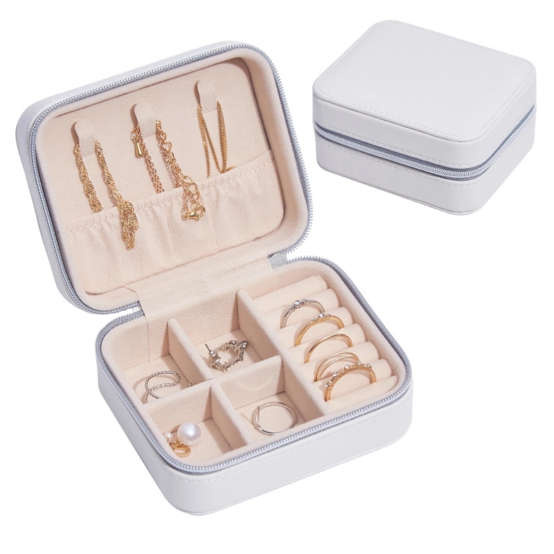 Portable Travel Jewelry Organizer Box & Earring Ring Storage 11