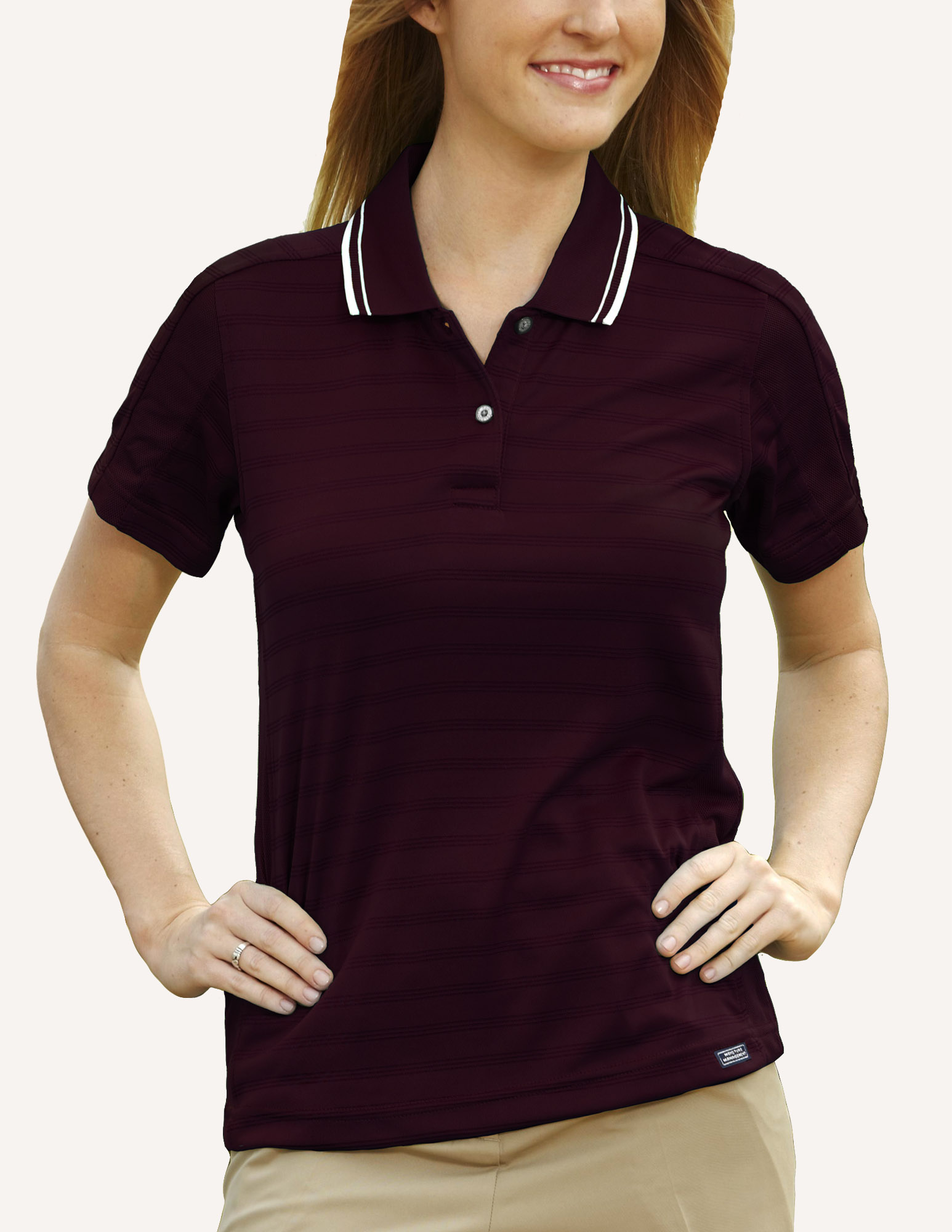 Ladies' Ambassador Engineer Track Knit Polo Shirt 5