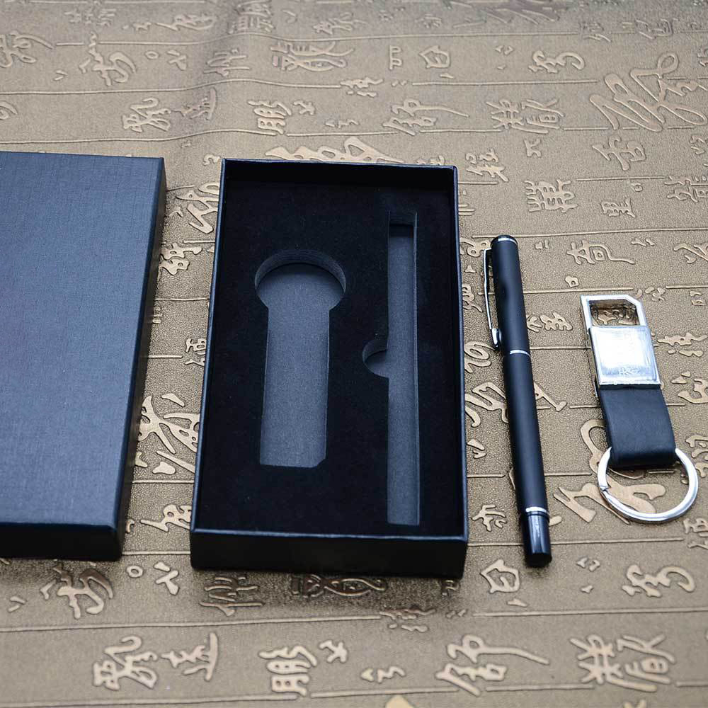 2-Piece Office Gift Set Metal Signature Pen and Key Chain 7