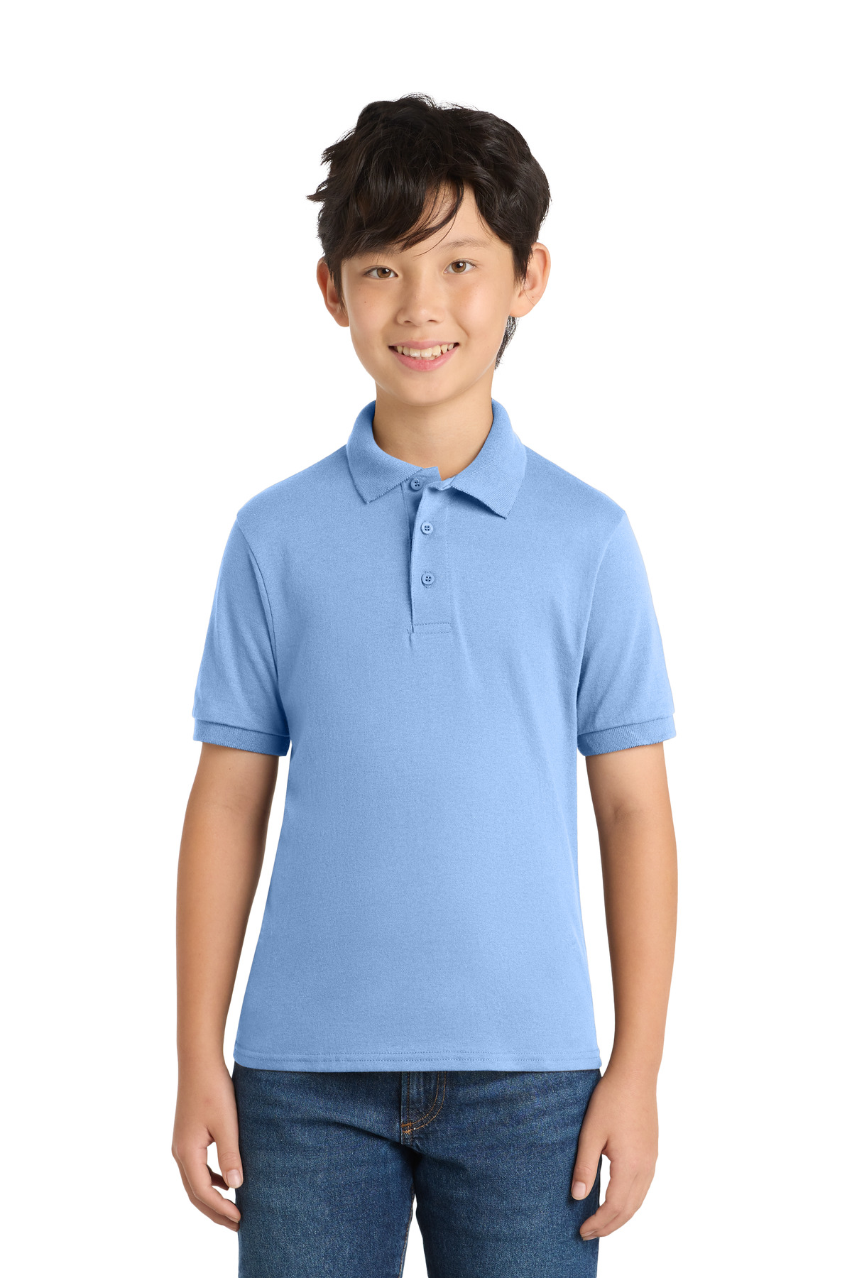 Port & Co Youth Core Blend Jersey Knit Polo. KP55Y 47