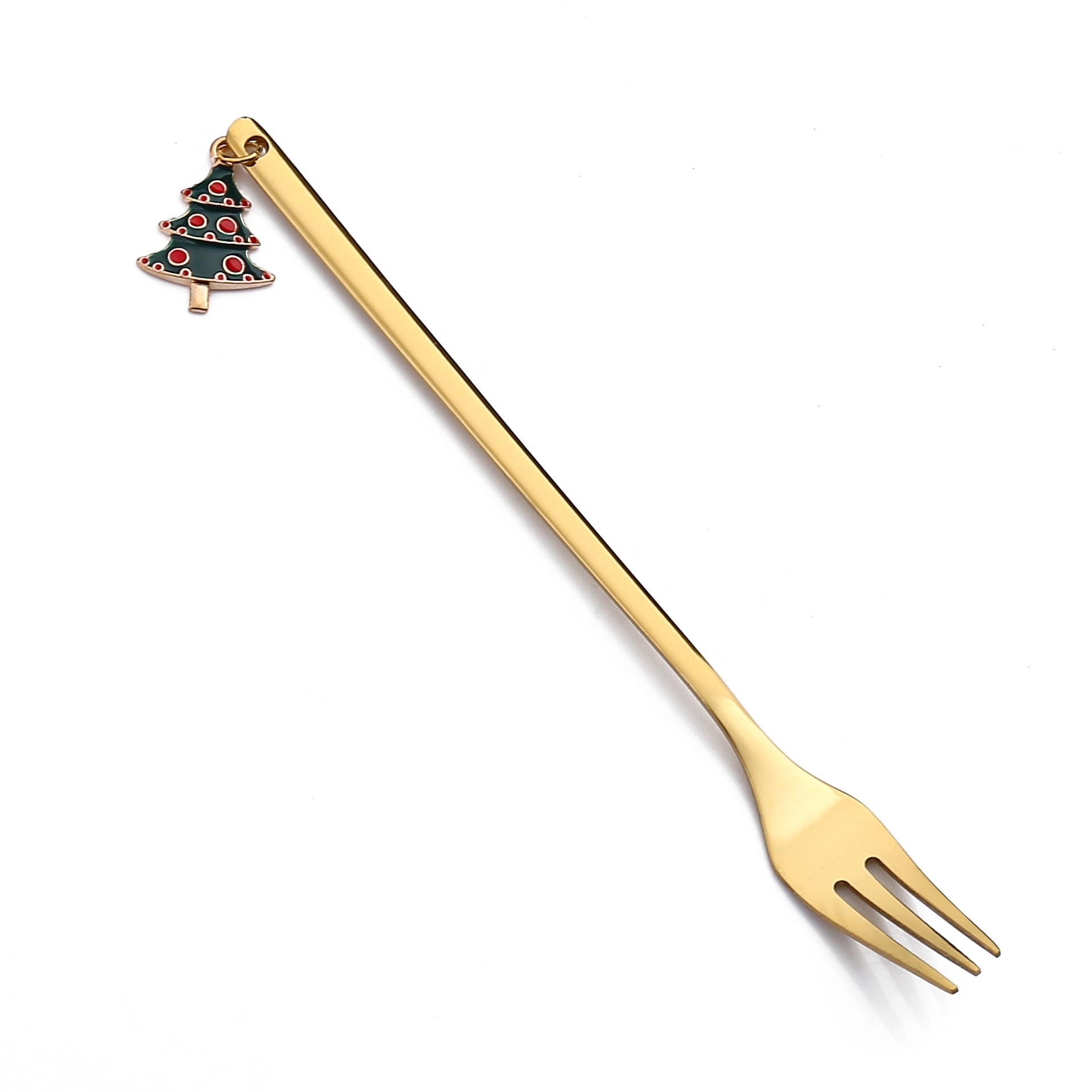 Christmas Stainless Steel Fork Set 6