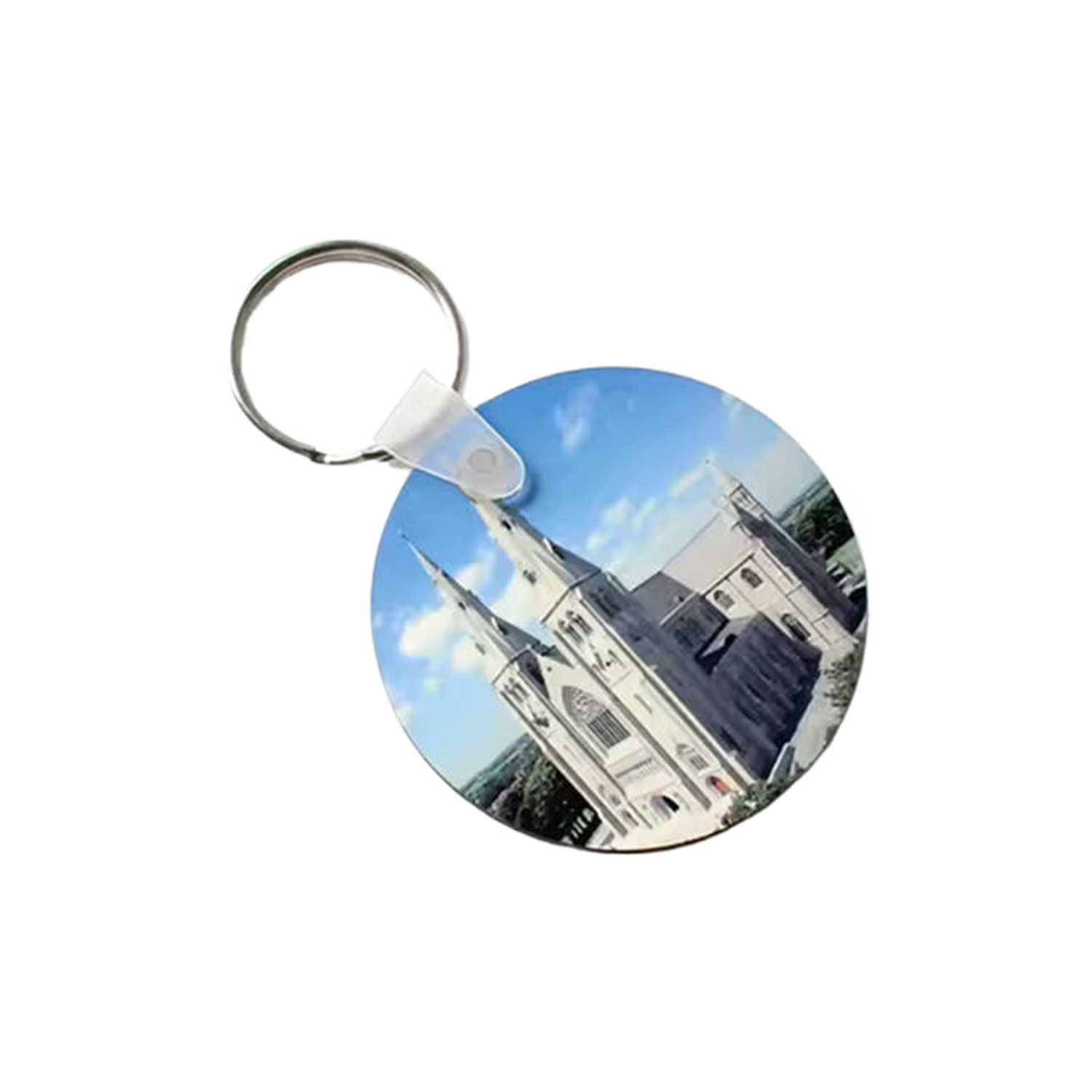 Round Shape MDF Keychain 1