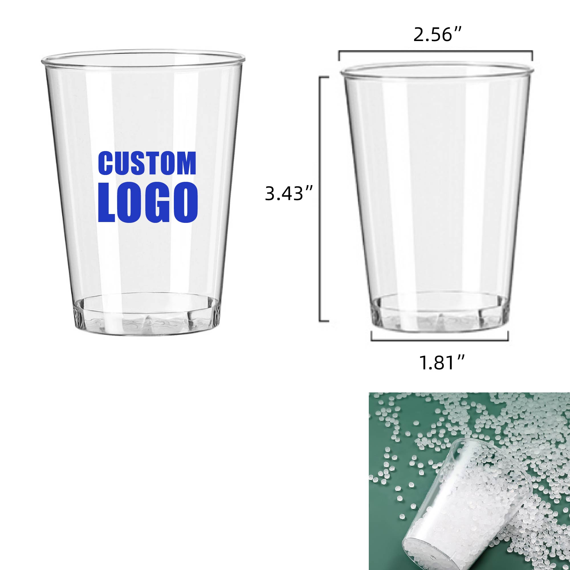 MOQ 10 pcs Clear Party Cups 2