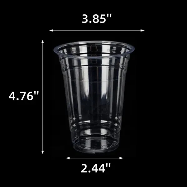 16oz. Biodegradable Clear Cup - Thickened PLA Material 3
