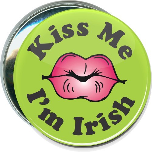 Kiss Me I'm Irish, St. Patricks Day Button 1
