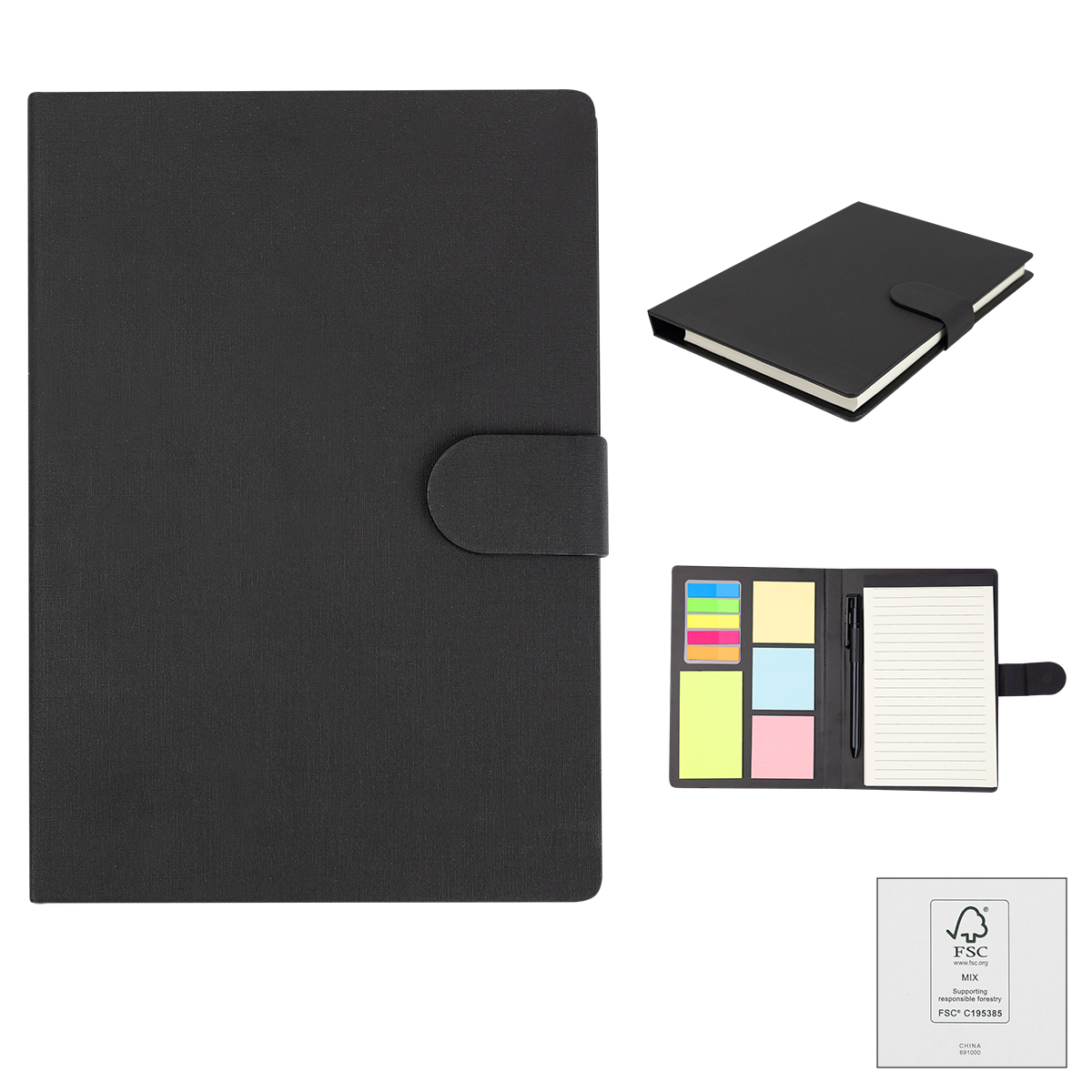Taylor Padfolio With Sticky Notes & Flags 3