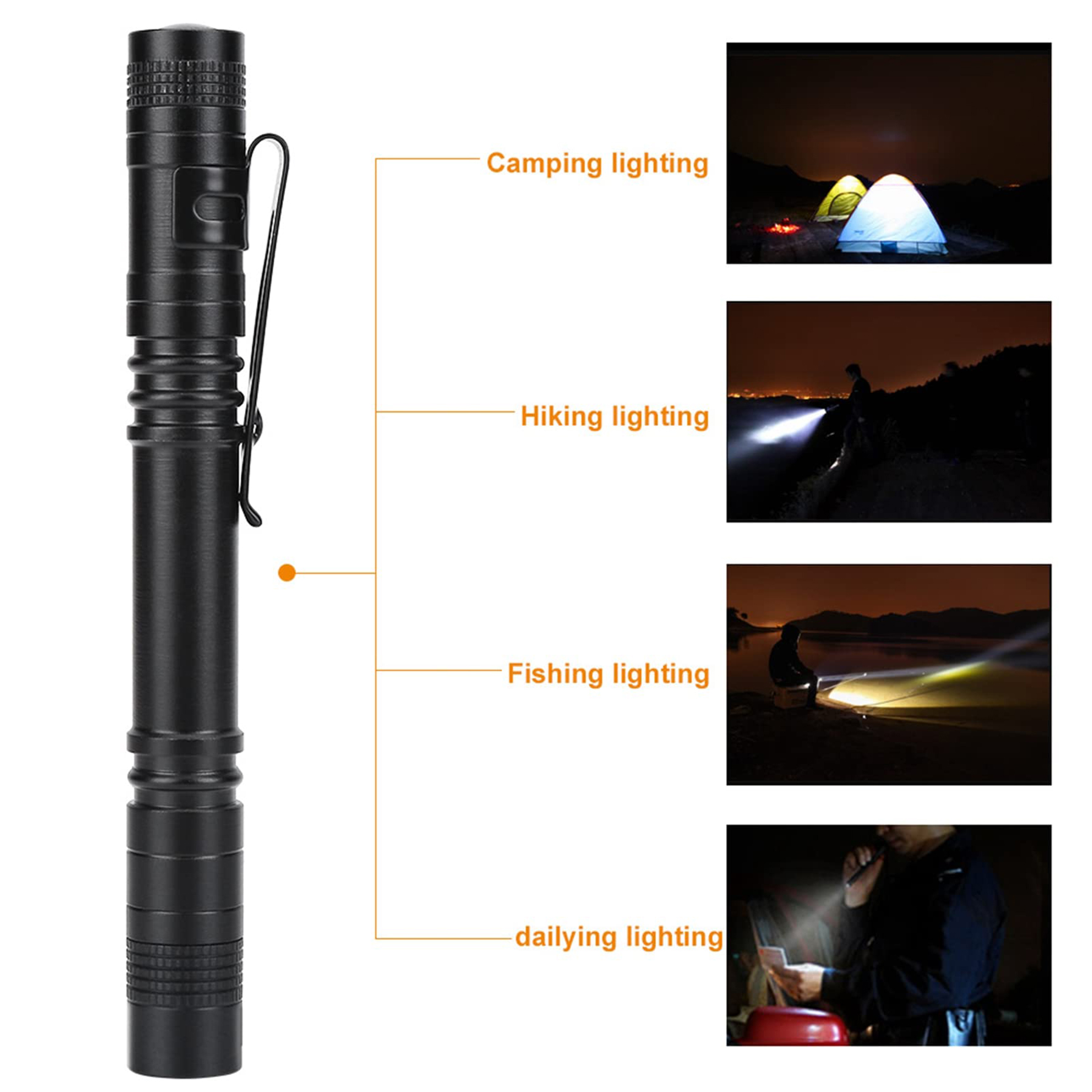 Milltrip Pen Light with Clip 2