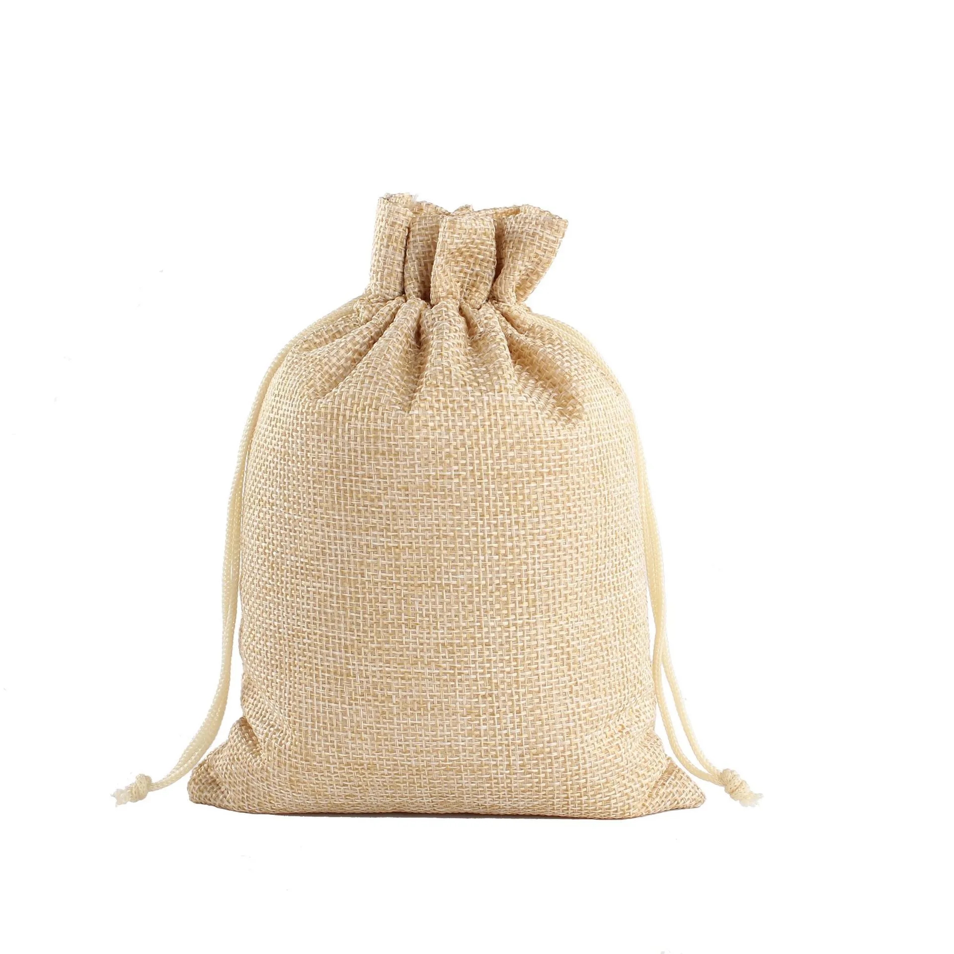 Classy Stuff Burlap/Jute Drawstring Bag 7