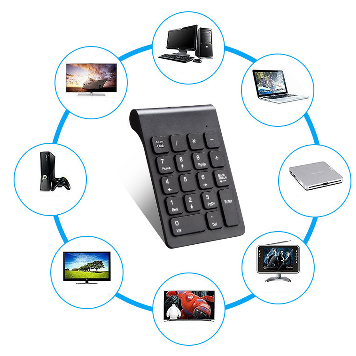Bluetooth Wireless Number Pad 4