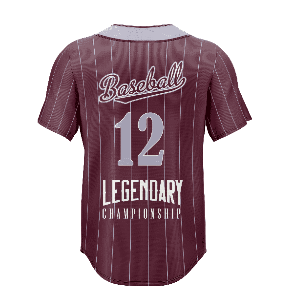 Men's and Kids' Sublimation Full-Button Baseball Jersey - 2