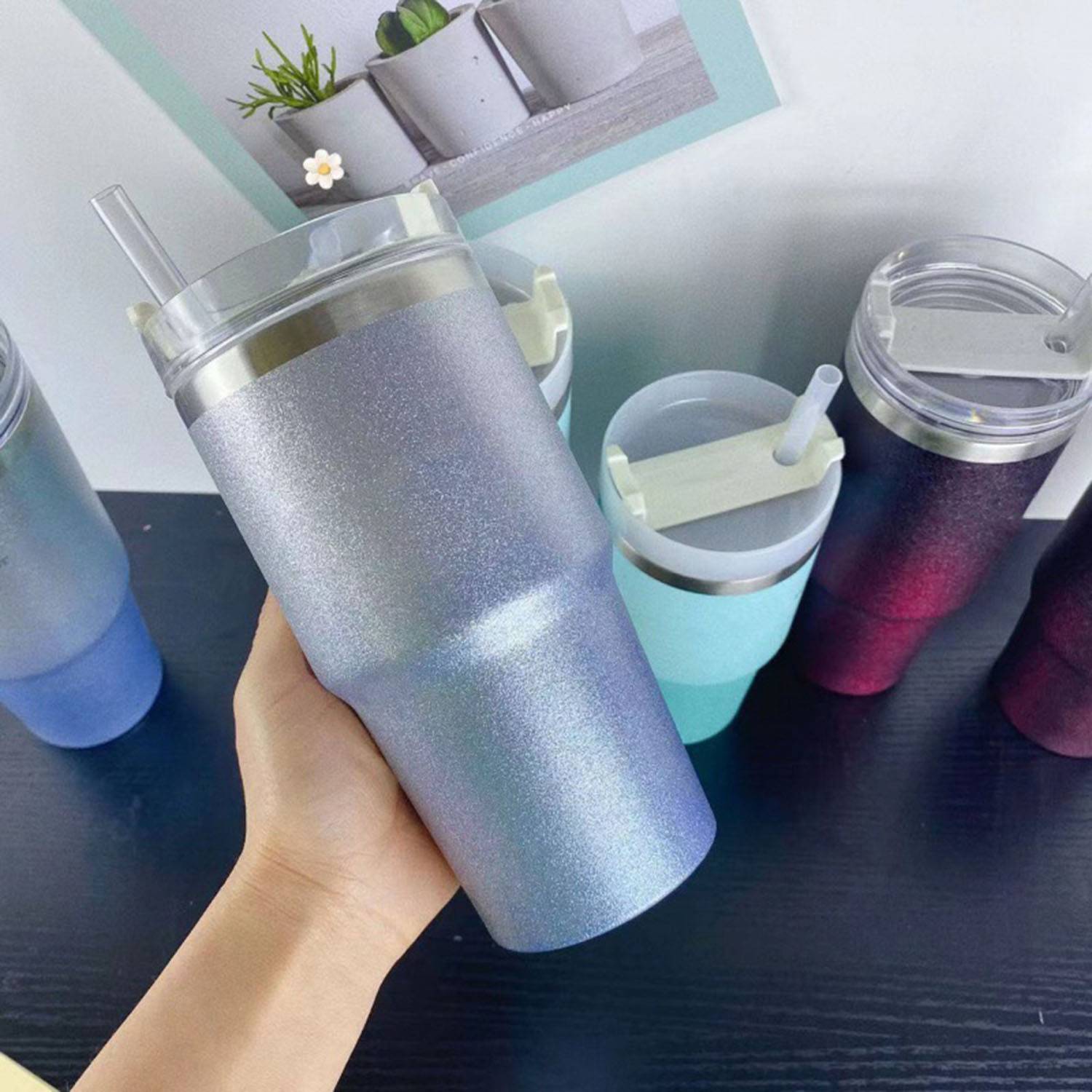 20OZ Stainless Steel Insulated Cup With Straw 7