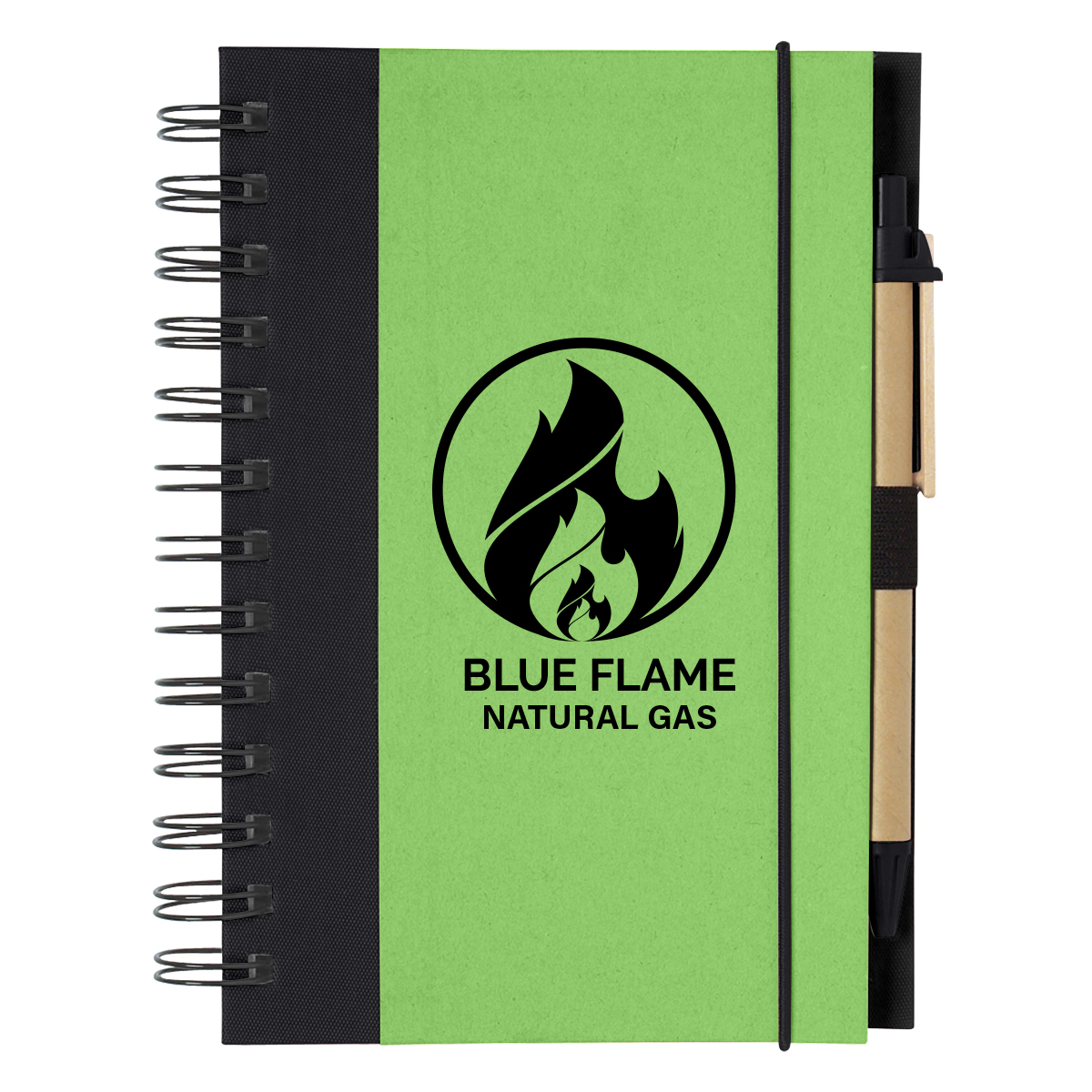 ECO-INSPIRED SPIRAL NOTEBOOK & PEN 9