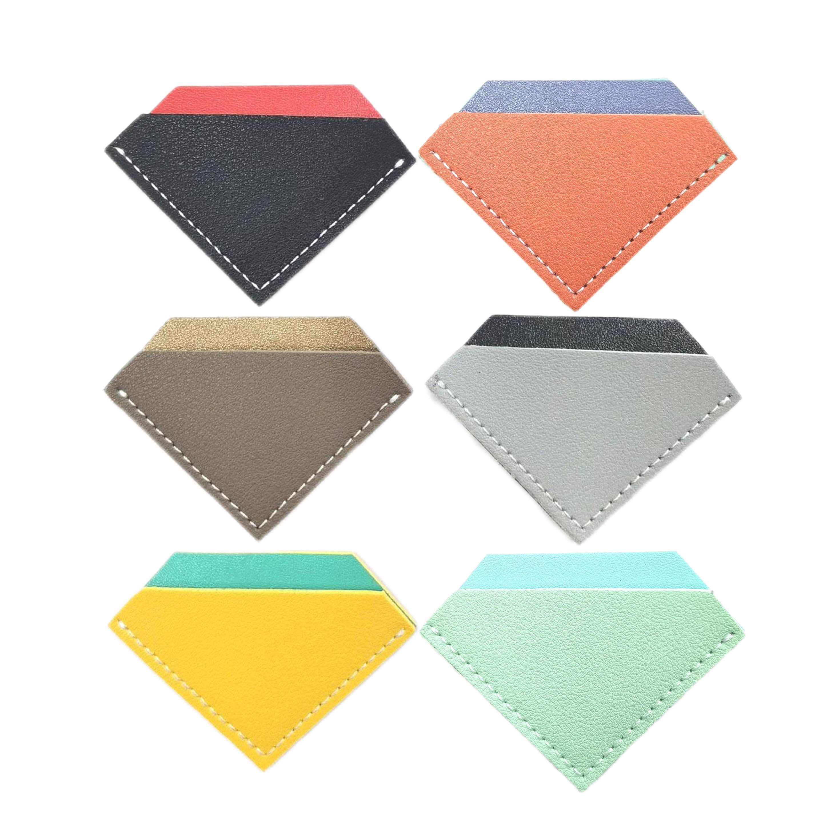 Leather Diamond Shaped Bookmarks 3