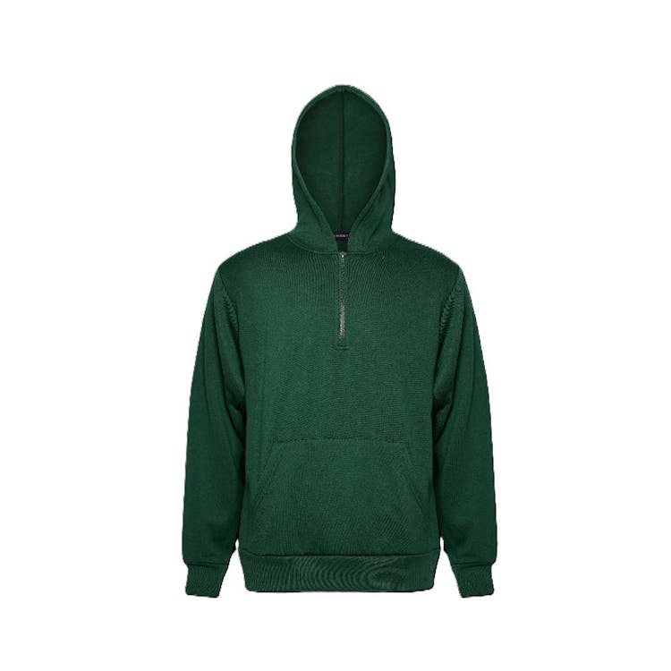 Men's Fleece Quarter Zip Pullovers - Size 2XL Forest Green, custom hoodie or sweatshirt with logo imprint 2