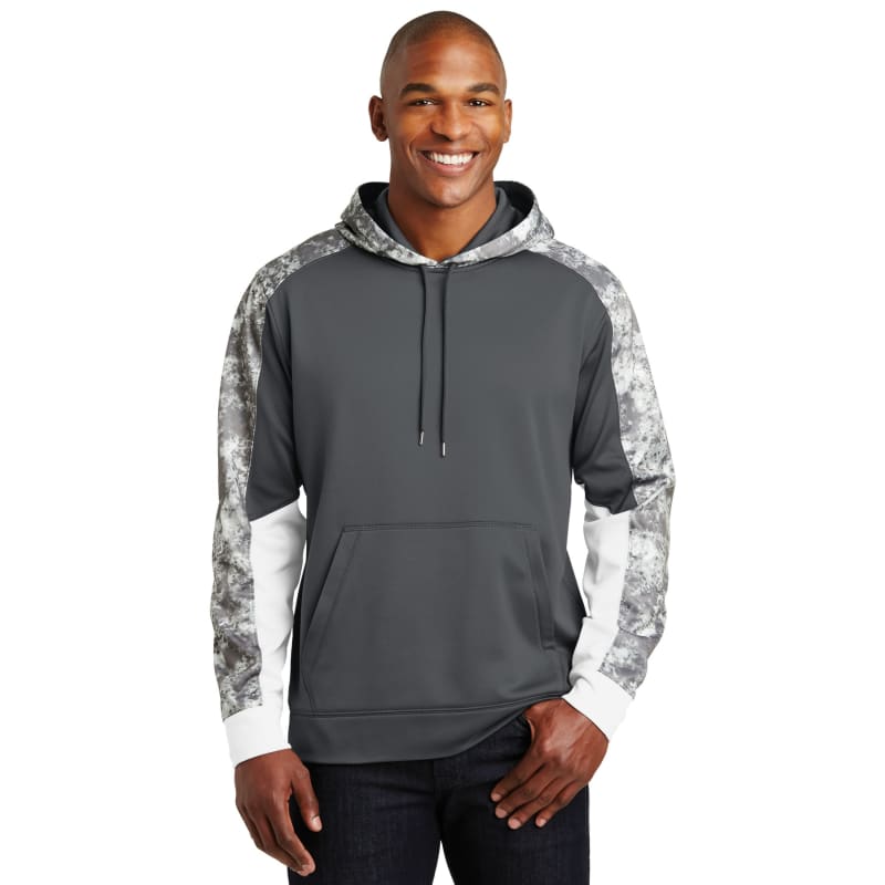Sport-Tek Sport-Wick Mineral Freeze Fleece Colorblock Hooded Pullover., custom hoodie or sweatshirt with logo imprint 13