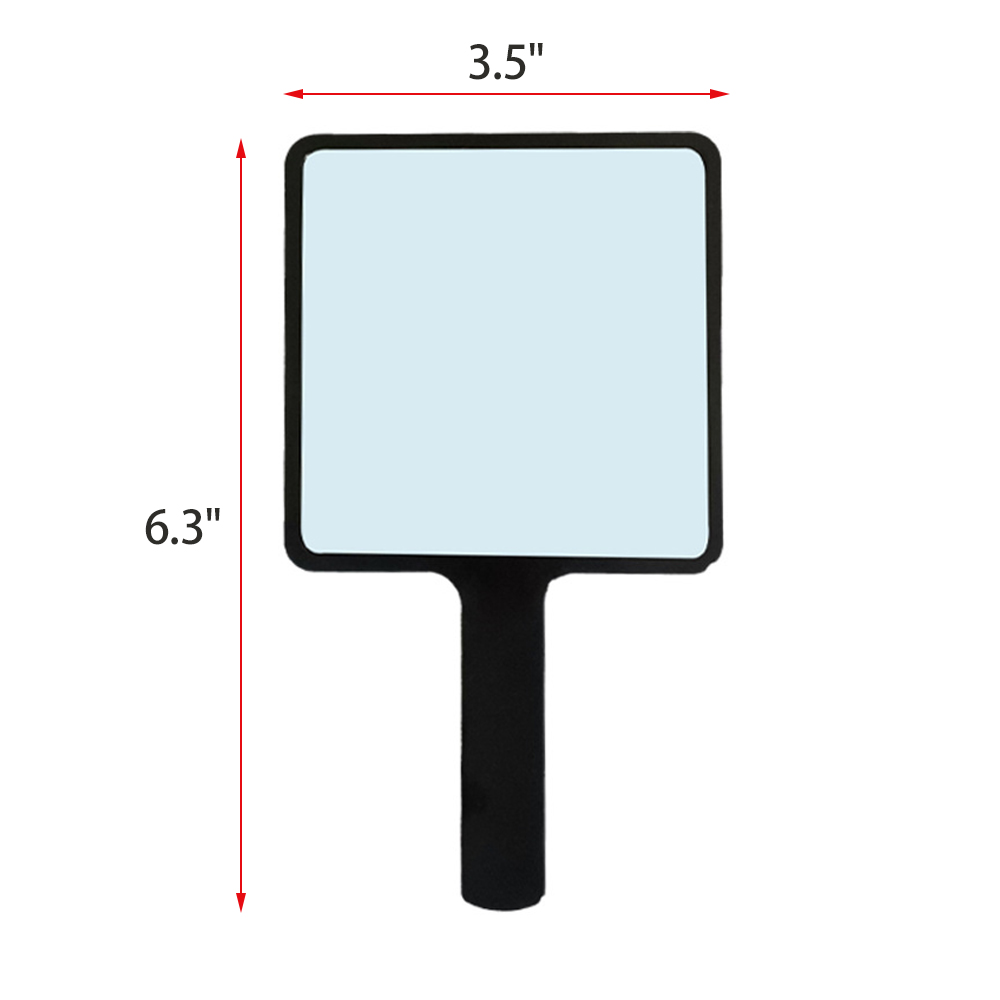 Custom Logo Handheld Makeup Mirror Portable Advertising Gift Mirror 3