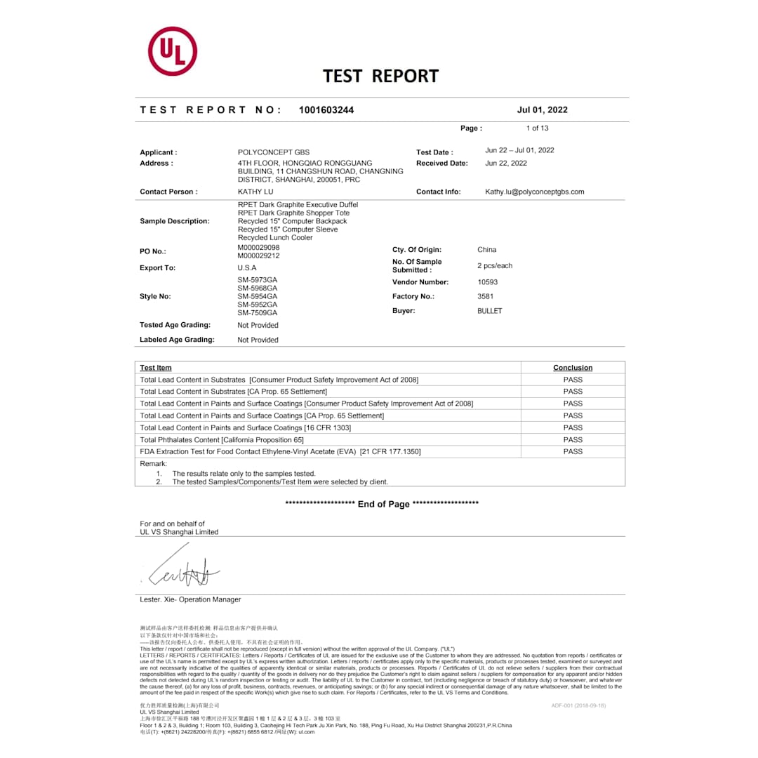 Vila Recycled 15" Computer Backpack 18