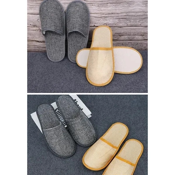 Disposable Linen Slippers - Premium Quality Comfort 7