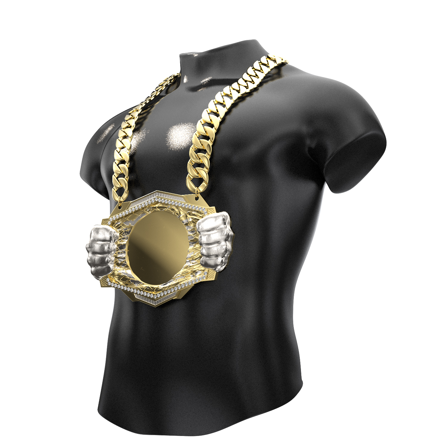 Express Vibraprint® Knock Out Champ Chain w/ Chain 15