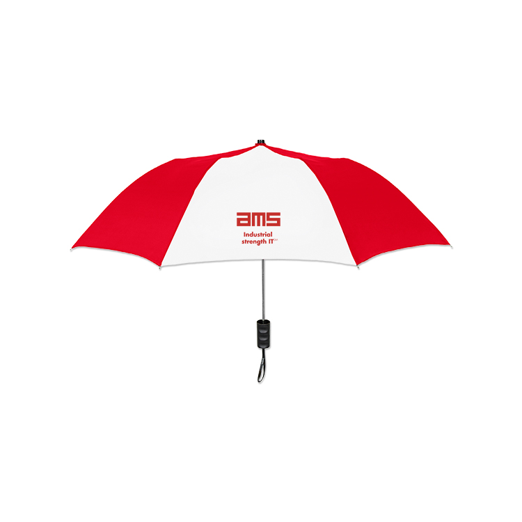 Elite Compact Folding Umbrella - 2 Color Panels 7