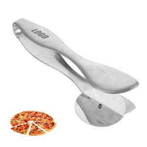 Stainless Steel Roller Pizza Cutter With Integrated Fork 4