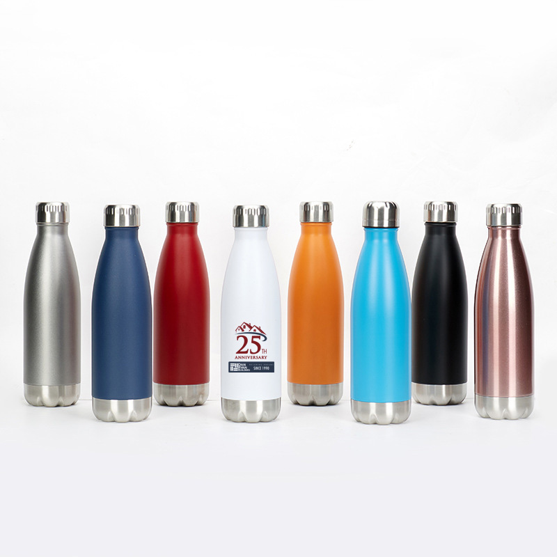 Stainless Steel Coke Vacuum Insulated Water Bottle 17oz 7